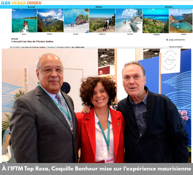 At IFTM Top Resa, Coquille Bonheur Focuses on the Mauritian Experience